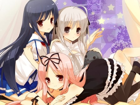 Friends - doll, friend, fantasy, anime, girl