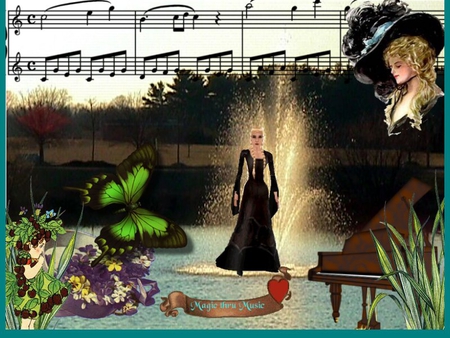 Magic thru Music - animal, faery, abstract, fantasy