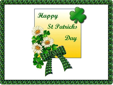 Happy St. Patrick's Day - green, patrick, st, irish