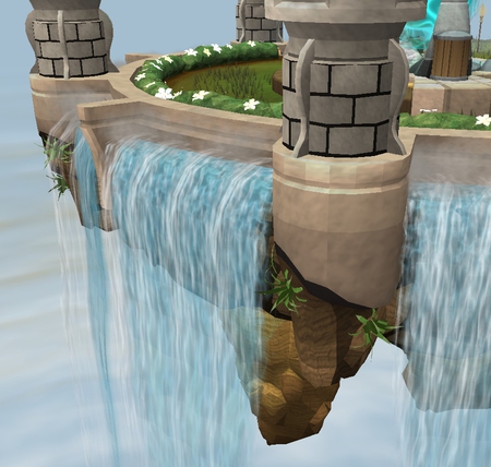 RuneScape Citadel Waterfall - runescape, waterfall, citadel, clan