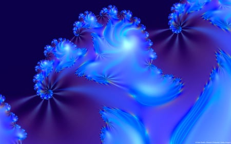 blue waves - fantasy, cute, beauty, light, beautiful, hd, waves, blue