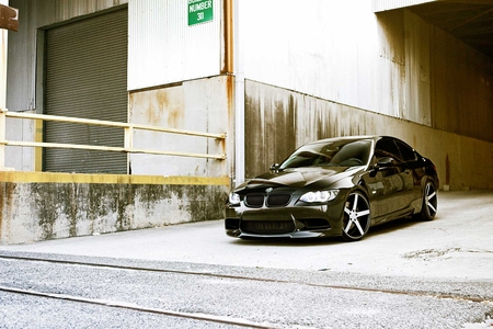 BMW 335I - modified car, black car, car, bmw