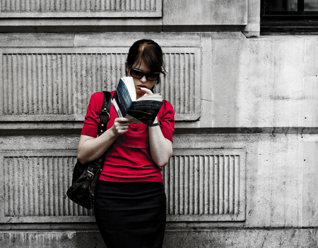 Reading a book - woman, entertainment, people, other