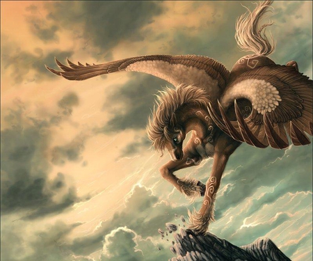 Fantasy Pegasus Horse - fantasy, horse, fly, wings