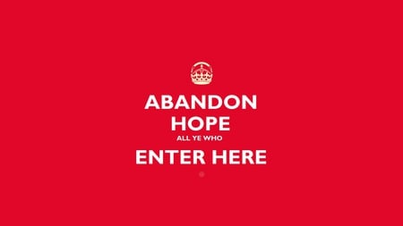 abandon hope - abstract, simple, cool, hope, and, awesome, red, word, nice, words, abandon