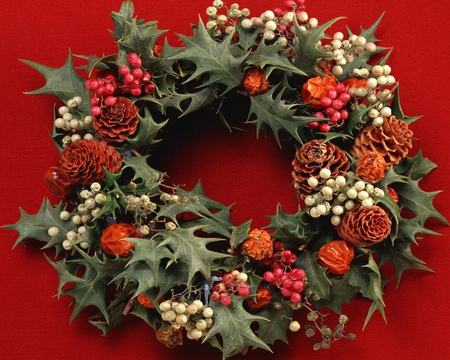 Christmas Coronet - christmas, wreath, lovely, coronet