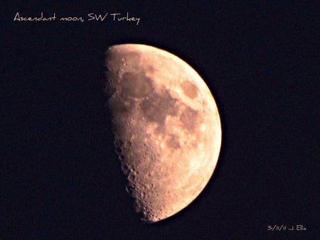 Ascendant Moon - moon, sky, ascendant, black, turkey