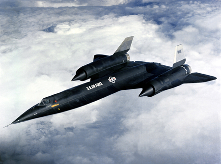 Lockheed A-12 - airplane, jet, lockheed, sr-71, a12, flying, sr71, plane, black, blackbird, cia, sky, a-12