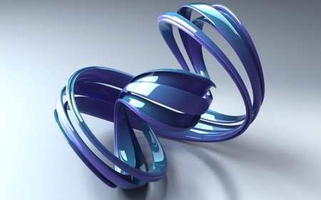 I am feeling blue - abstract, 3d, spiral, blue