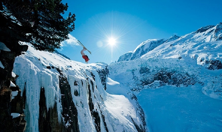 Crazy Ski-jump, for my friend Brandon ( FlyGuy5 ) :) - ice, snow, sun, winter, ski jump