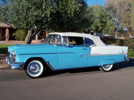 '55 Bel Air Convertible - chevrolet, 55, air, antique, bel, chevy, car, convertible, classic, 1955