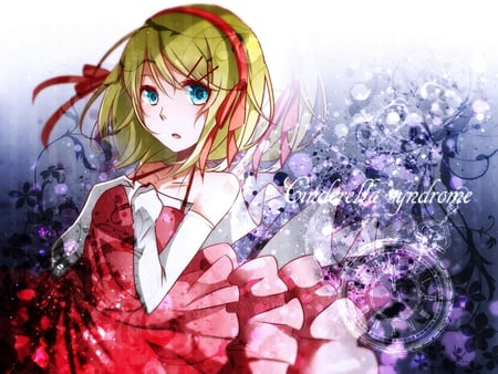 Kagamone Rin - volcaloid, beauty, rin, girl, wall, anime, new