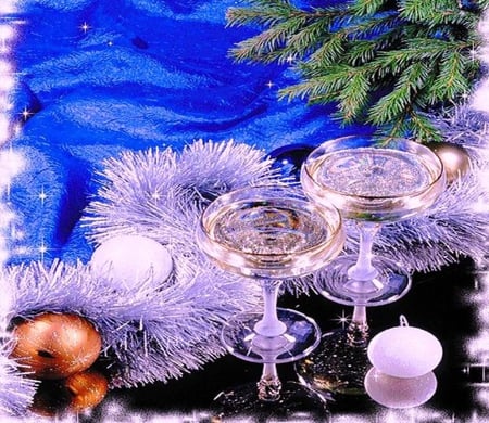 Merry Christmas - christmas spirit, joy, champagne, holidays, christmas, season, celebration, balls, gifts, decorations, tree