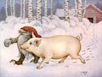 Another picture in the theme of "Agriculture" - Lennart Helje, Nisse and pig