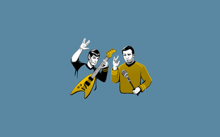 Star Trek band - rock band, star trek, spock, james kirk