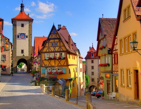 Rotenburg Germany - sky, germany, buildings, road