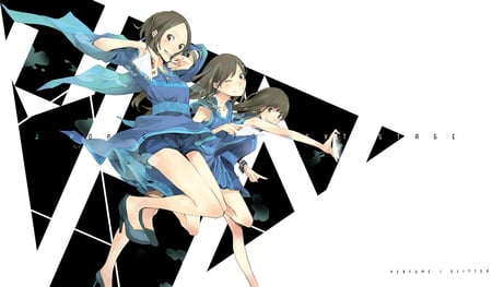 Perfume - dress, short hair, long hair, 3girls