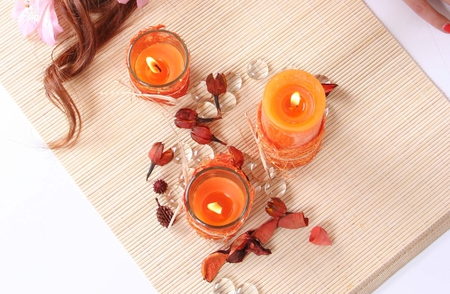 Time To Relax - relax, spa, candles, wellness, orange