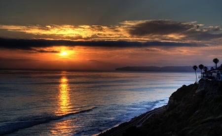 san clemente sunset - beach, california, sunset, beautiful