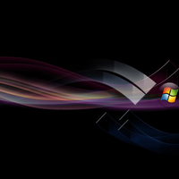 Windows Vista Black Abstract Background