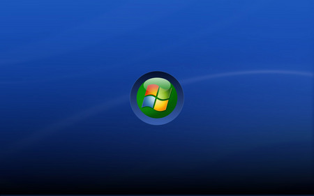 Blue Widescreen Background - windows vista