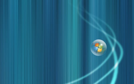 Teal Abstract - Widescreen - windows vista