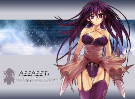 Assassin - assasin, warrior, mortal, fatal, anime, shadow, daggers