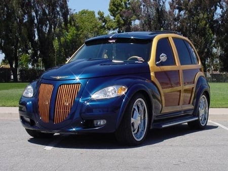 Chrysler PT Cruiser - cars, blue