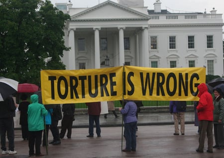 Torture is Wrong! - torture, opinions, politics, photgraphy, white house, washington