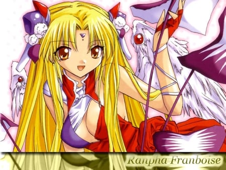 Ranpha Franboise - ranpha franboise, red, ranpha, galaxy angel, angel wings, anime, angel