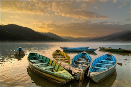 Landscape-HDR - great, boat, beautiful, amazing, hdr, scenery, view, place, river, photography, nature, sunset, mountain, pretty, cool, water, landscape, beauty, sky, nice, clouds, lovely, sea, colors, boats, sunrise