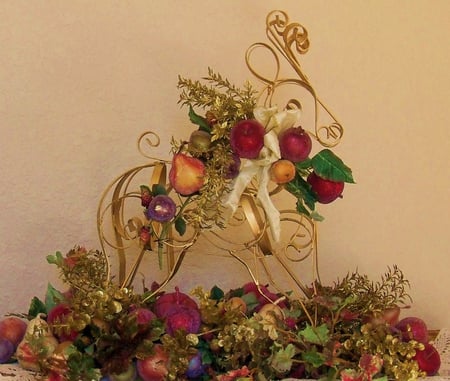 Fruity Christmas Reindeer - fruits, still life, reindeer, christmas