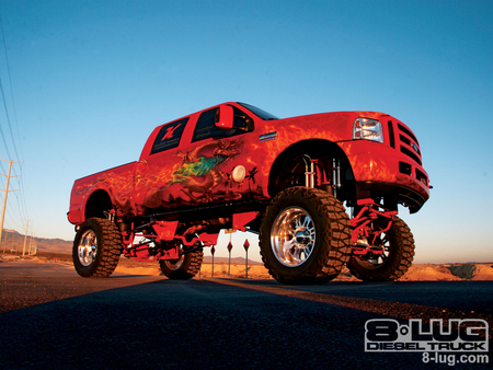 Feng Shui - 06, red, ford, truck