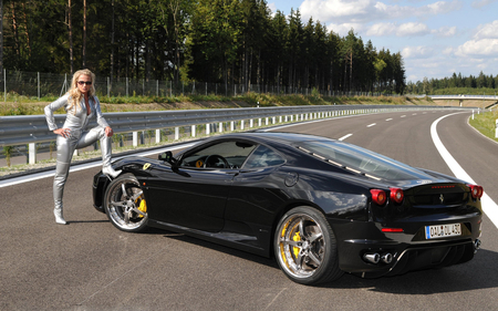 Nice Set Of Wheels - black car, modedl, outdoors, heels