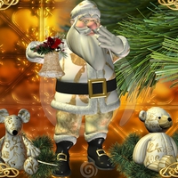 Santa in Gold