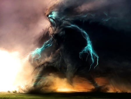 Storm Monster - storm, monster, creature, cgi, hurricane, fantasy, disaster