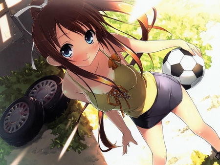 Anime sport - girl, cute, sport, anime