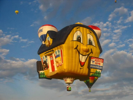 House for Sale Hot Air Balloon - house, air, balloon, hot