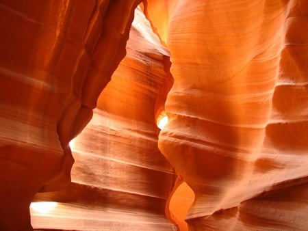 Orange Cave - orange, rock, cave, canyon