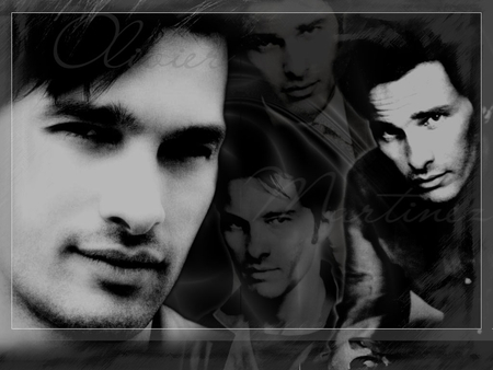 â™¥Handsome Olivier Martinezâ™¥ - handsome, model, black and white, sexy, photography, actor