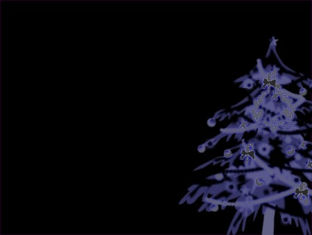 Christmas Tree - christmas tree, cgi, blue, tree, christmas