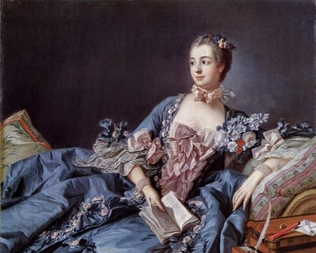 Boucher - Madame de Pompadour - portrait, aristocracy, france, 18th century