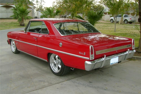 1967 Chevrolet Nova - muscle car, car, 67, red, 1967, cool, chevrolet, chevy