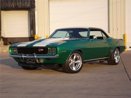 1969 Chevrolet Camaro Z28 Rally Sport - 69, chevrolet, camaro, rally sport, 1969, z28, rare, chevy, cool, green, muscle car