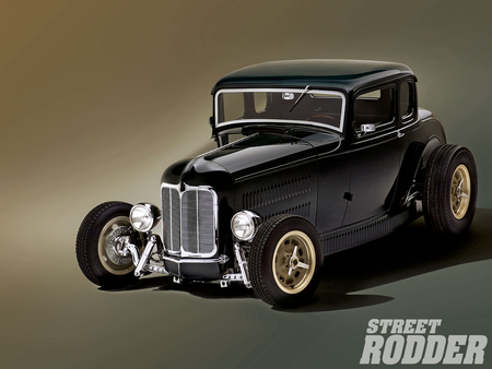 Ford Highboy - street, hot, five, rod, antique, 32 ford, car, window, hotrod, classic, highboy, 1932