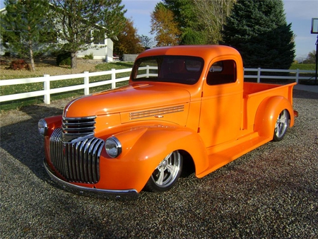 1946 Chevrolet custom truck - 46, cool, chevrolet, truck, stepside, 1946, custom, chevy, antique