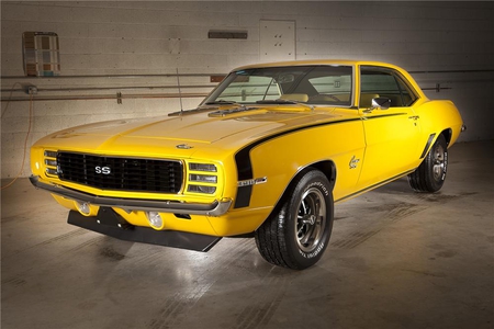 1969 Chevrolet Camaro RS SS 396 - muscle car, yellow, 396, rally sport, cool, 69, chevrolet, super sport, chevy, 1969, camaro