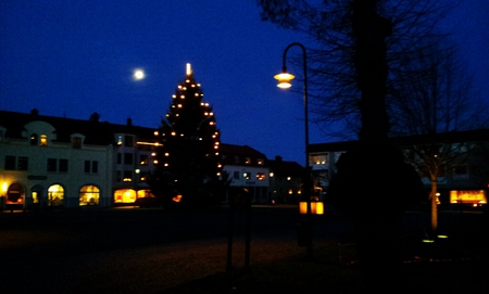 Christmas is comming - winter, early, tree, dark