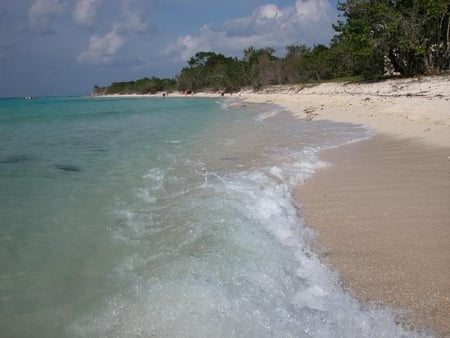 The Mexican Shoreline - beach, sand, sky, ocean