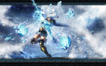 Ashe - snow, frost, ashe, league of legends